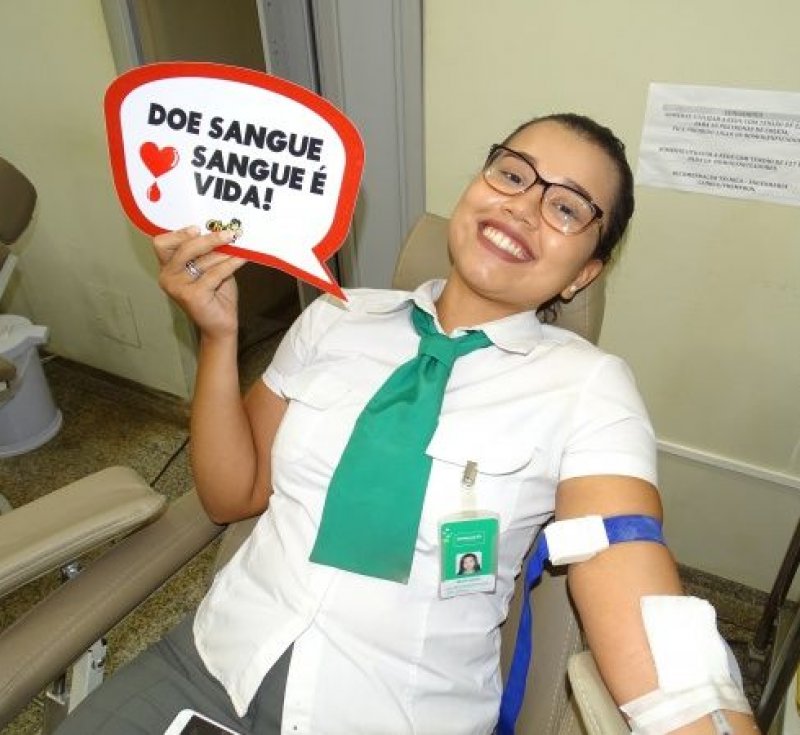 Colaboradores são incentivados a doarem sangue
