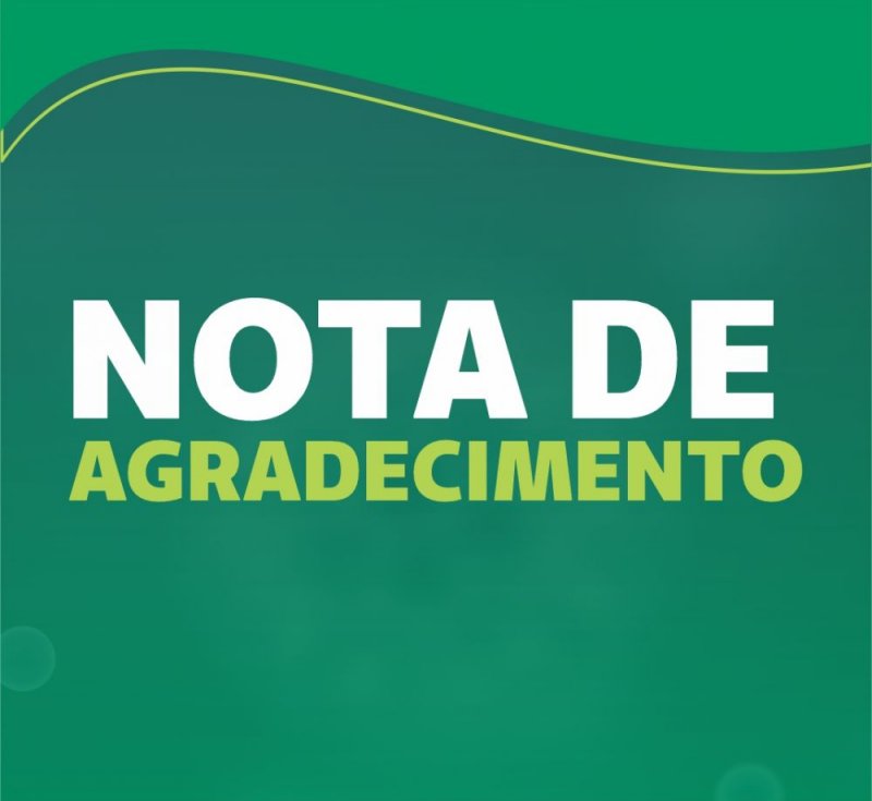 Nota de agradecimento 