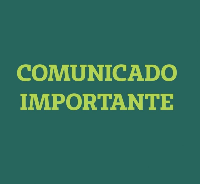 Comunicado importante - Festa 25 anos
