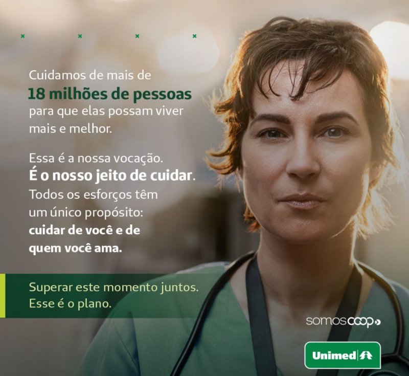 Unimed reforça vocação para cuidar das pessoas em nova campanha institucional